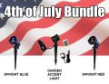 Blisslights Bundle - 2 Spright Red and Blue +Garden Accent Light
